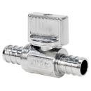 NIBCO Chrome Plated MIPT x OD Compression Lever Handle Straight Supply Stop Valve in Chrome Plated 