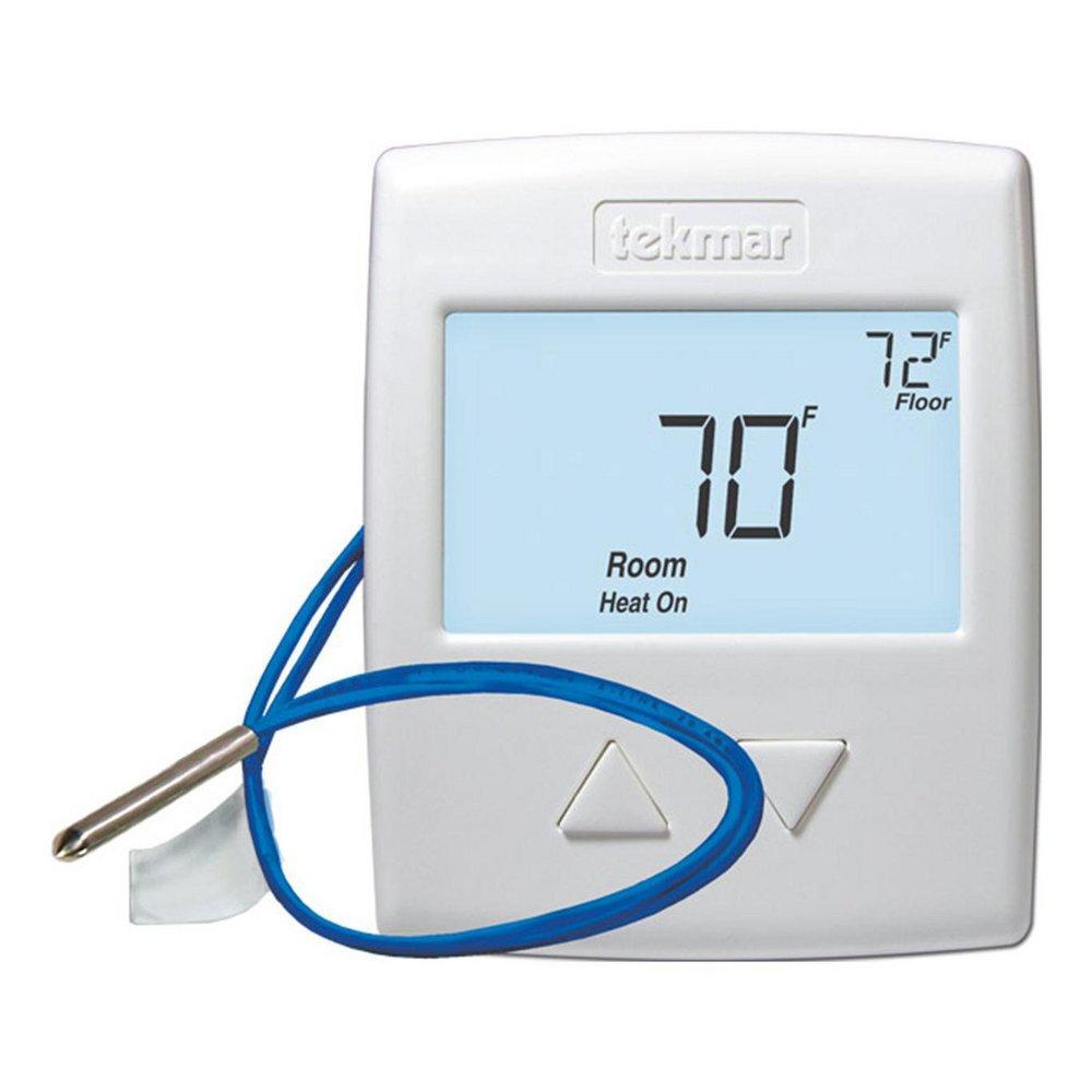 Tekmar Control Systems White 1-Stage Heat Thermostat 
