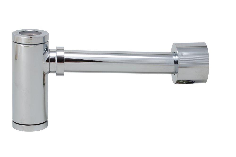 Signature Hardware Polished Chrome Brass P-Trap 