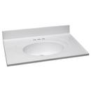 Design House Solid White 31 x 22 in. Marble Sleeved Vanity Top 