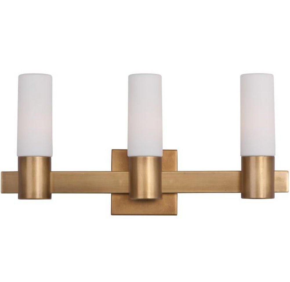 Maxim Lighting&reg; Natural Aged Brass 3-Light 40W Bath Vanity Light 