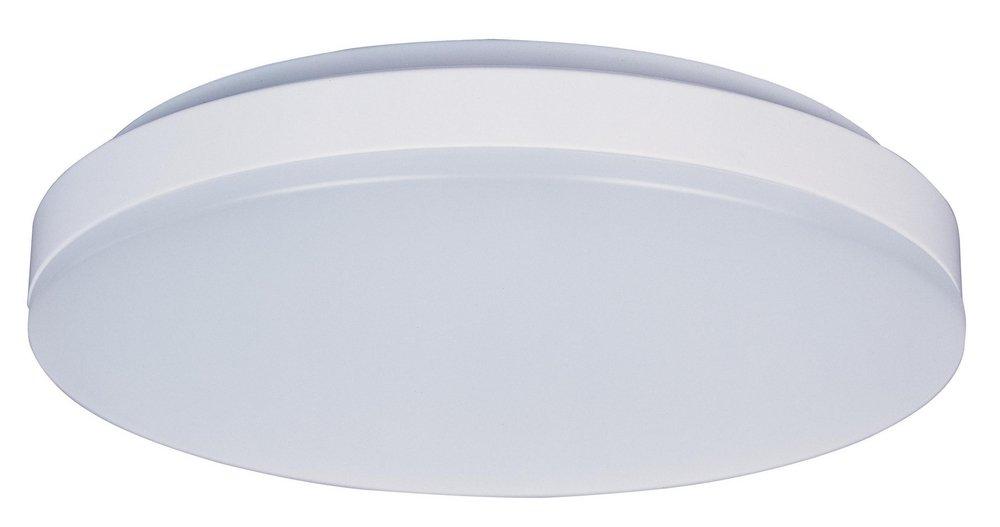 Maxim Lighting&reg; White 15W 1-Light LED Ceiling Light Fixture with Glass 