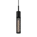 2-3/4 in. 60W 1-Light Pendant in Textured Black