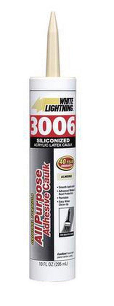 White Lightning Products Almond All Purpose Plastic Caulk in Almond 