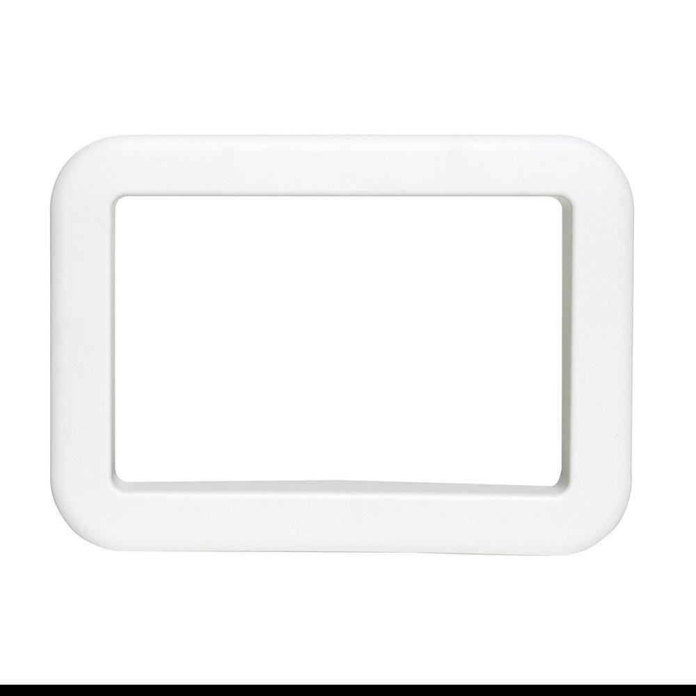 Oatey&reg; White Outlet Box Faceplate 