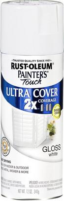 Rust-Oleum&reg; White 12 oz. Paint Gloss Cover Gloss 