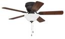 42 in. 5-Blade Ceiling Fan with Light in Oil Rubbed Bronze