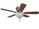 42 in. 5-Blade Ceiling Fan with Light Kit in Polished Nickel
