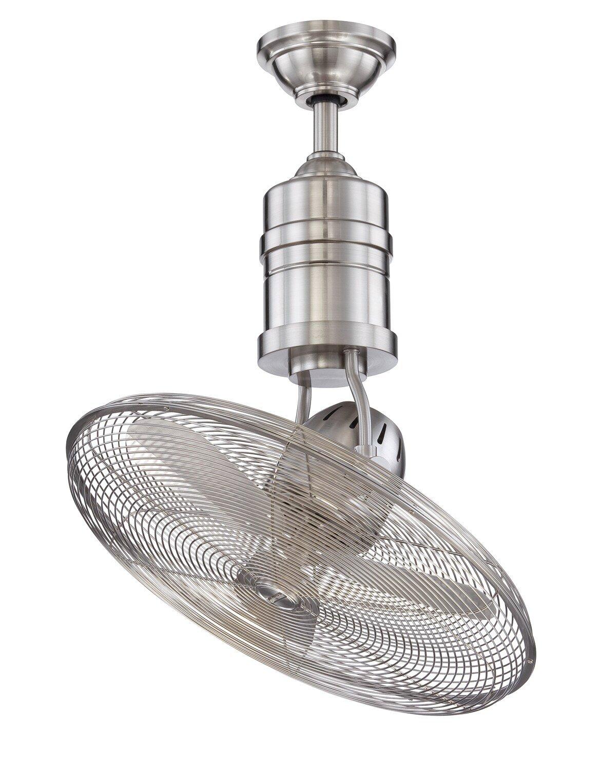 Craftmade Brushed Polished Nickel Outdoor Ceiling Fan 