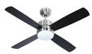 Craftmade Brushed Polished Nickel 49W 4-Blade Ceiling Fan with 44 in. Blade Span and 1-Light 