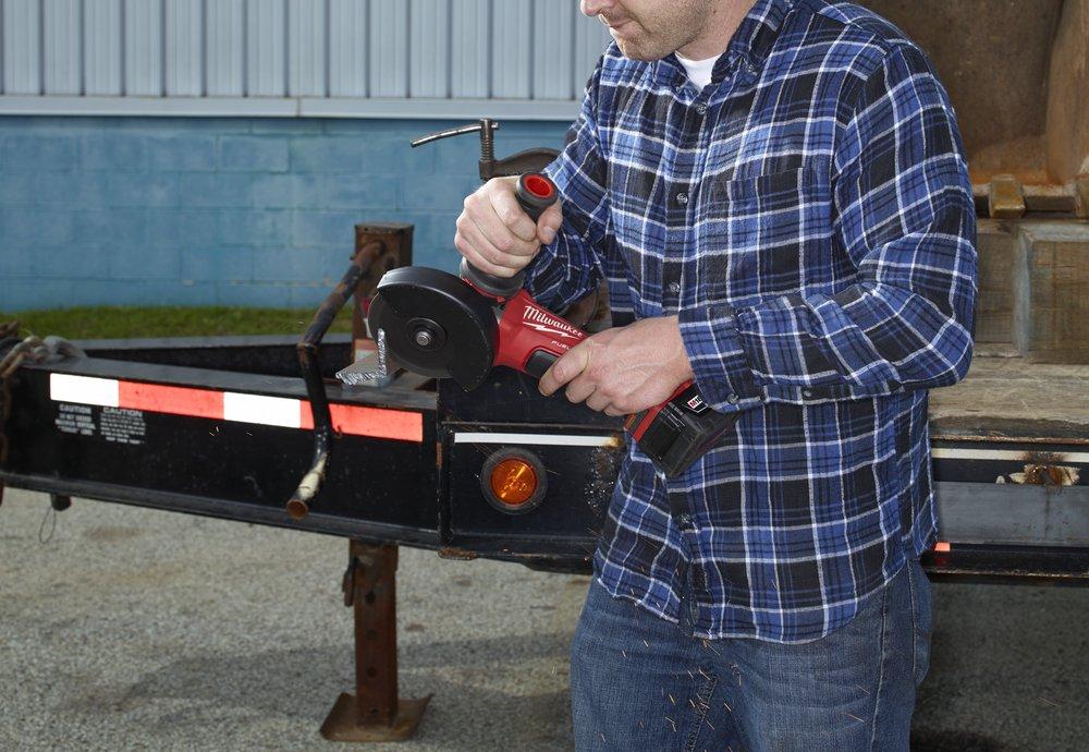 Milwaukee&reg; Silver M18 Fuel 4-1/2 in. / 5 ft. Grinder Paddle Switch No-Lock Kit 