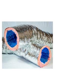 8 in. x 25 ft. Silver R8 Flexible Air Duct - Boxed