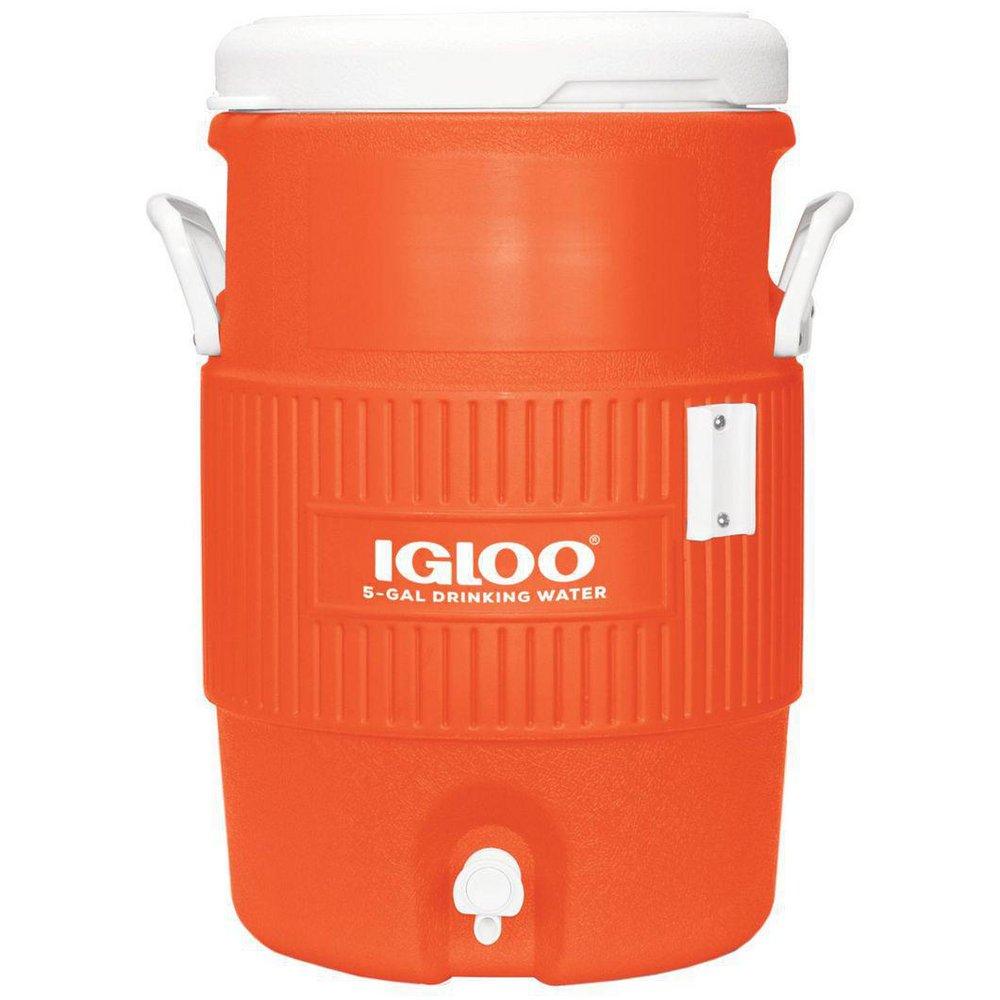 Lacrosse Safety and Industrial Orange Water Cooler with Seat Top 