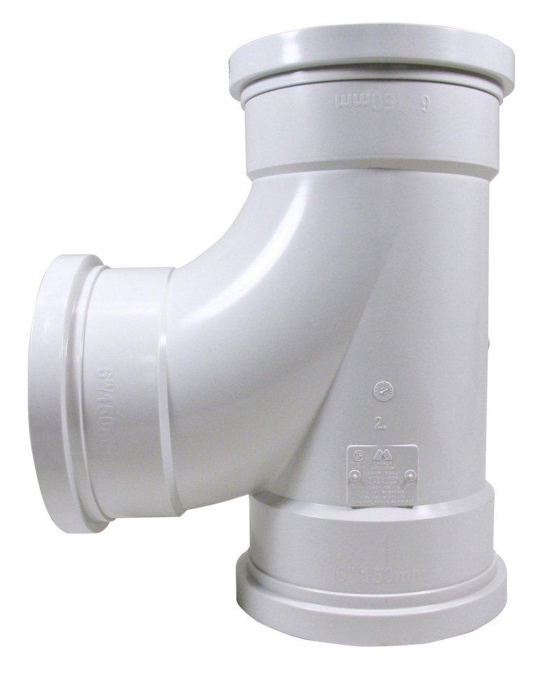 TRENCH TOUGH PLUS 6 in. Gasket PVC SDR 35 Sewer Tee Wye