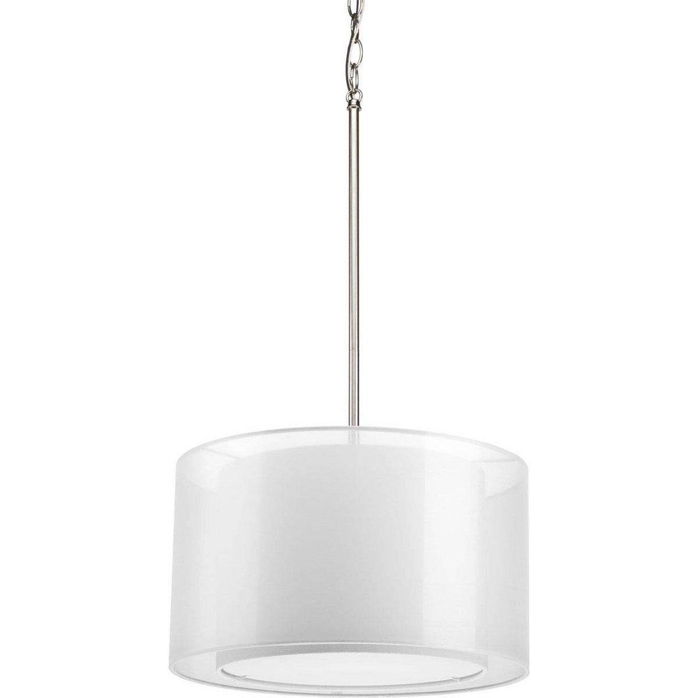 Progress Lighting Brushed Nickel 100W 1-Light Medium Pendant 