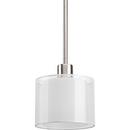 Progress Lighting Brushed Nickel 100W 1-Light Medium Mini Pendant 