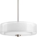 Progress Lighting Brushed Nickel 100W 3-Light Medium E-26 Incandescent Semi-Flush Ceiling Light 
