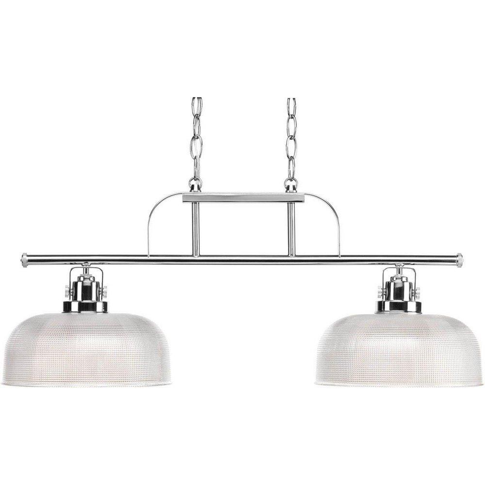 Progress Lighting Polished Chrome 30 in. 100W 2-Light Medium Incandescent Chandelier 