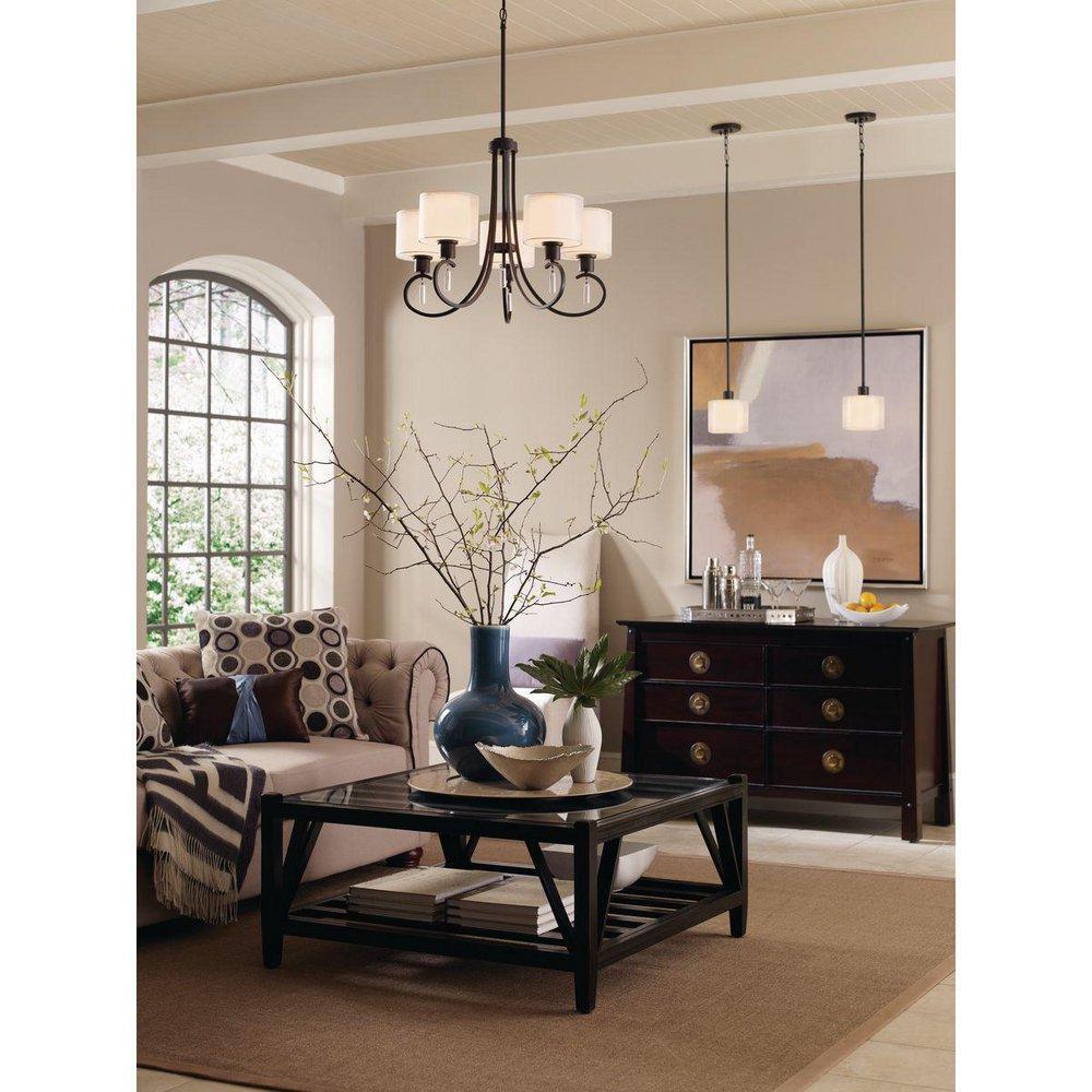 Progress Lighting Antique Bronze 5 Light 100W Chandelier 