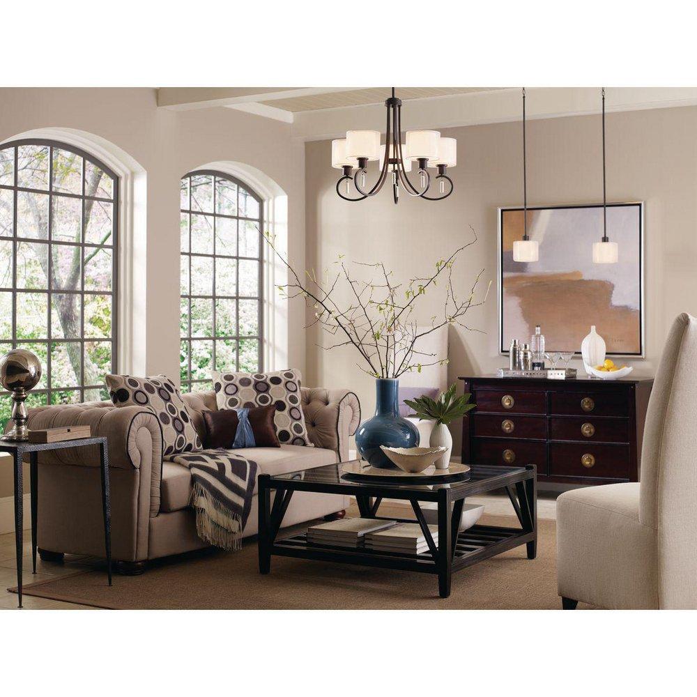 Progress Lighting Antique Bronze 5 Light 100W Chandelier 