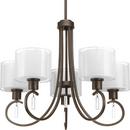Progress Lighting Antique Bronze 5 Light 100W Chandelier 
