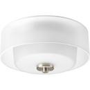 Progress Lighting Brushed Nickel 100W 2-Light 120V Flushmount Ceiling Fixture 