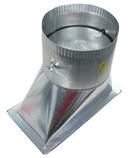 Elgen Manufacturing Duct Round Takeoff Galvanized Steel in Rectangular Duct 