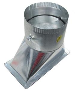 8 in. Duct Round Takeoff Galvanized Steel in Rectangular Duct