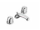 Gerber Plumbing Polished Chrome Widespread Bathroom Sink Faucet with Double Knob Handle and Pop-Up 