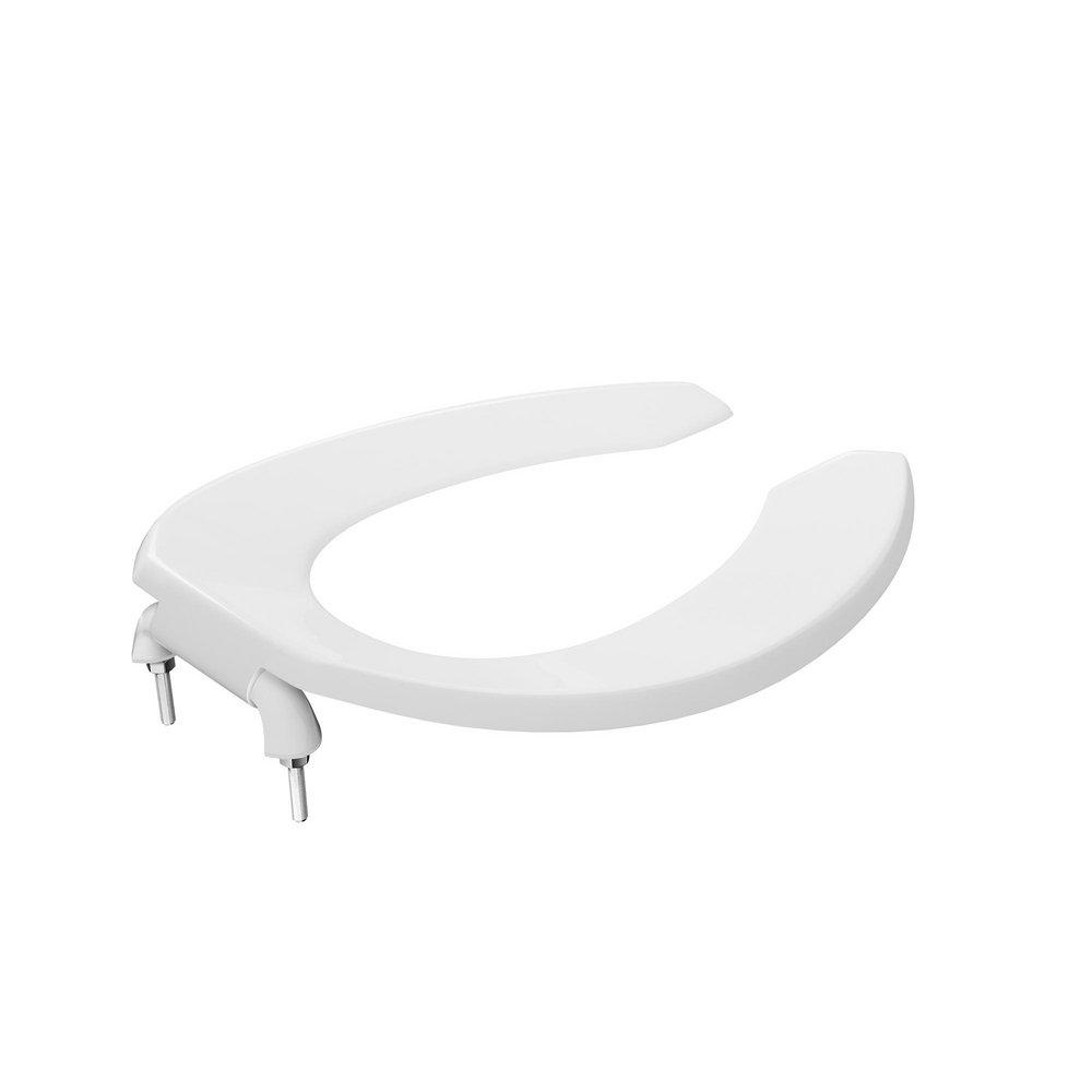 Jones Stephens White Open Front Elongated Toilet Seat 