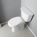 Jones Stephens White Elongated Closed Front Cover Polypropylene Toilet Seat 