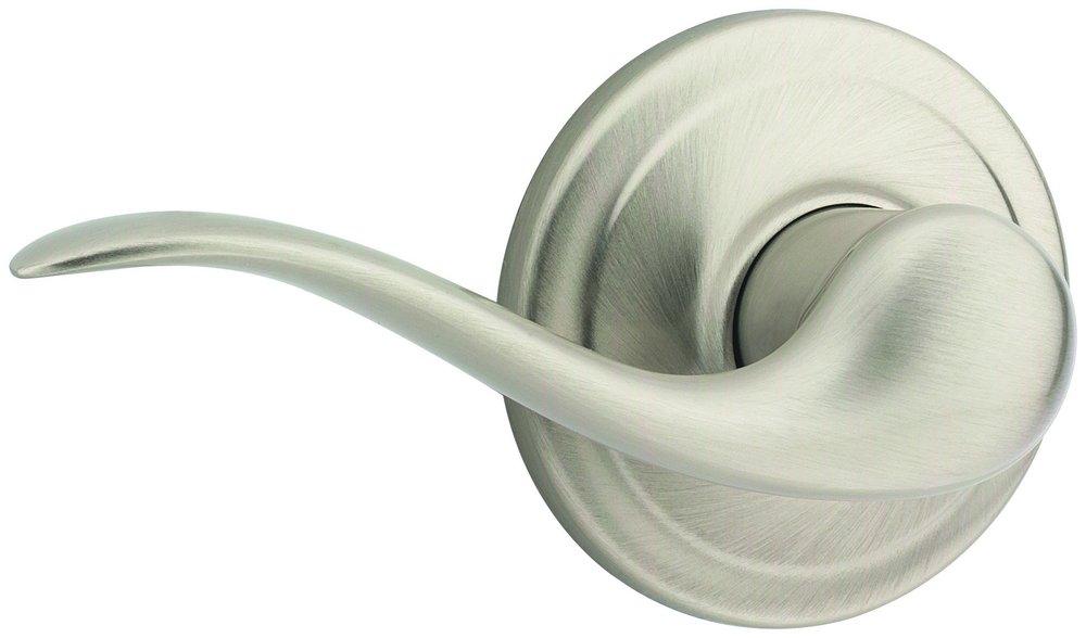 Kwikset Satin Nickel 3-3/4 in. Passage Lever 