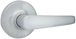 Passage Lever in Satin Chrome