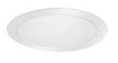 75W Ceiling Mount Stepped Baffle Oversize Trim in White