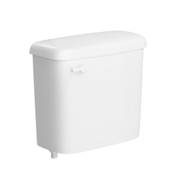 0.8 gpf Single Flush Toilet Tank with Left-Hand Trip Lever in White