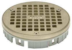 5 in. Plastic Polished Bronze Floor Strainer Only