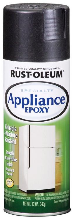12 oz Appliance Touch-Up Spray Paint in Black