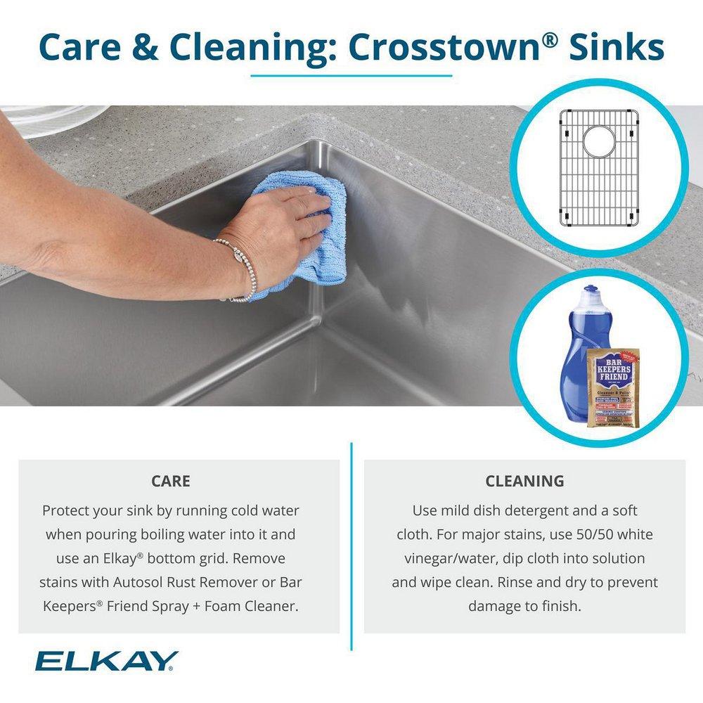 Elkay Polished Satin 35-7/8 x 20-1/4 in. No Hole Stainless Steel Single Bowl Apron Front Kitchen Sink 