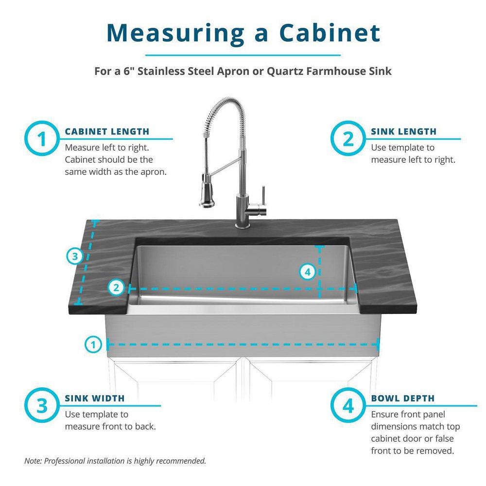 Elkay Polished Satin 35-7/8 x 20-1/4 in. No Hole Stainless Steel Single Bowl Apron Front Kitchen Sink 