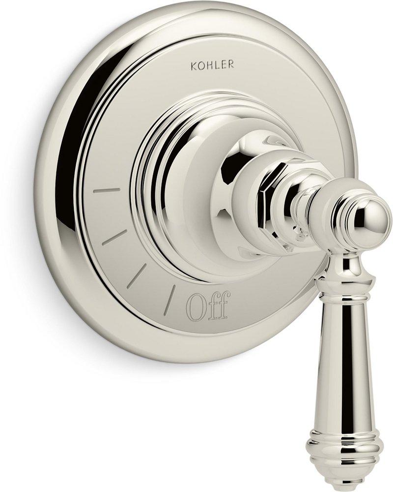KOHLER Vibrant® Polished Nickel Volume Control Valve Trim with Single Lever Handle 