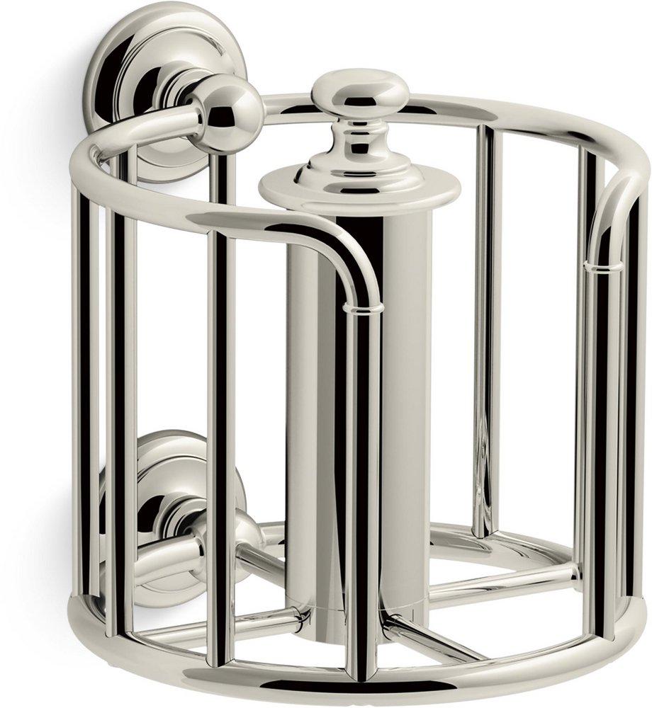 KOHLER Vibrant Polished Nickel Wall Mount Toilet Tissue Holder 