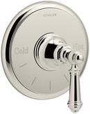 KOHLER Vibrant&reg; Polished Nickel Thermostatic Valve Trim with Lever Handle 