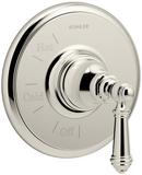 Pressure Balancing Valve Trim with Lever Handle in Vibrant Polished Nickel