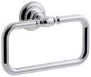 KOHLER Polished Chrome Rectangular Closed Towel Ring 