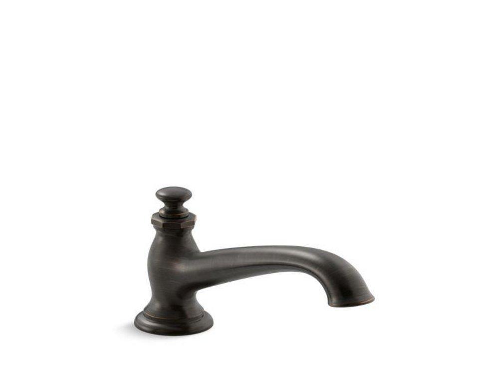 KOHLER Oil Rubbed Bronze 15 gpm Deckmount Bath Spout with Flare Design (Less Handle) 