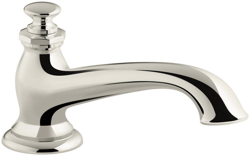 KOHLER Vibrant&reg; Polished Nickel 15 gpm Deckmount Bath Spout with Flare Design (Less Handle) 