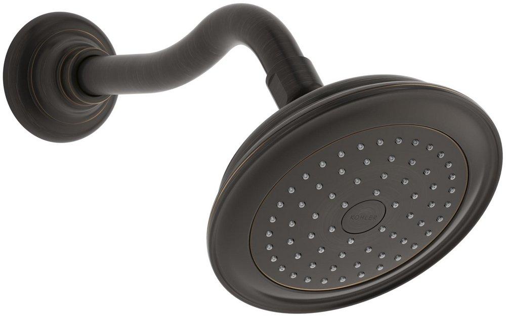 KOHLER Oil Rubbed Bronze Single Function Rain Showerhead 