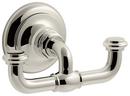 2 Robe Hook in Vibrant Polished Nickel