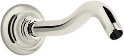 10-11/16 in. Shower Arm and Flange in Vibrant Polished Nickel