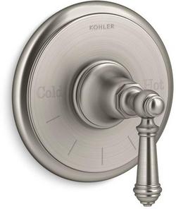 Single Handle Thermostatic Valve Trim in Vibrant&reg; Brushed Nickel